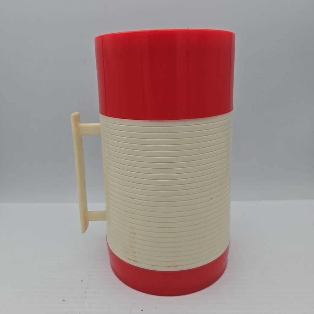 Vintage Aladdin Hy-Lo Insulated 16 Oz Thermos Wide Mouth Vacuum Bottle 040A Red